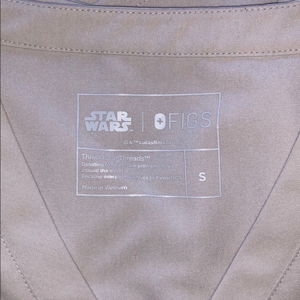 FIGS Star Wars Peplum Scrub Top